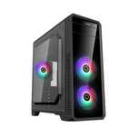 Компьютерный корпус Gamemax, G561 FRGB Black ATX /Micro ATX/Mini-ITX