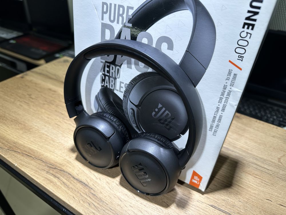 Беспроводные наушники JBL Tune 500 BT, черные, 10178/А10