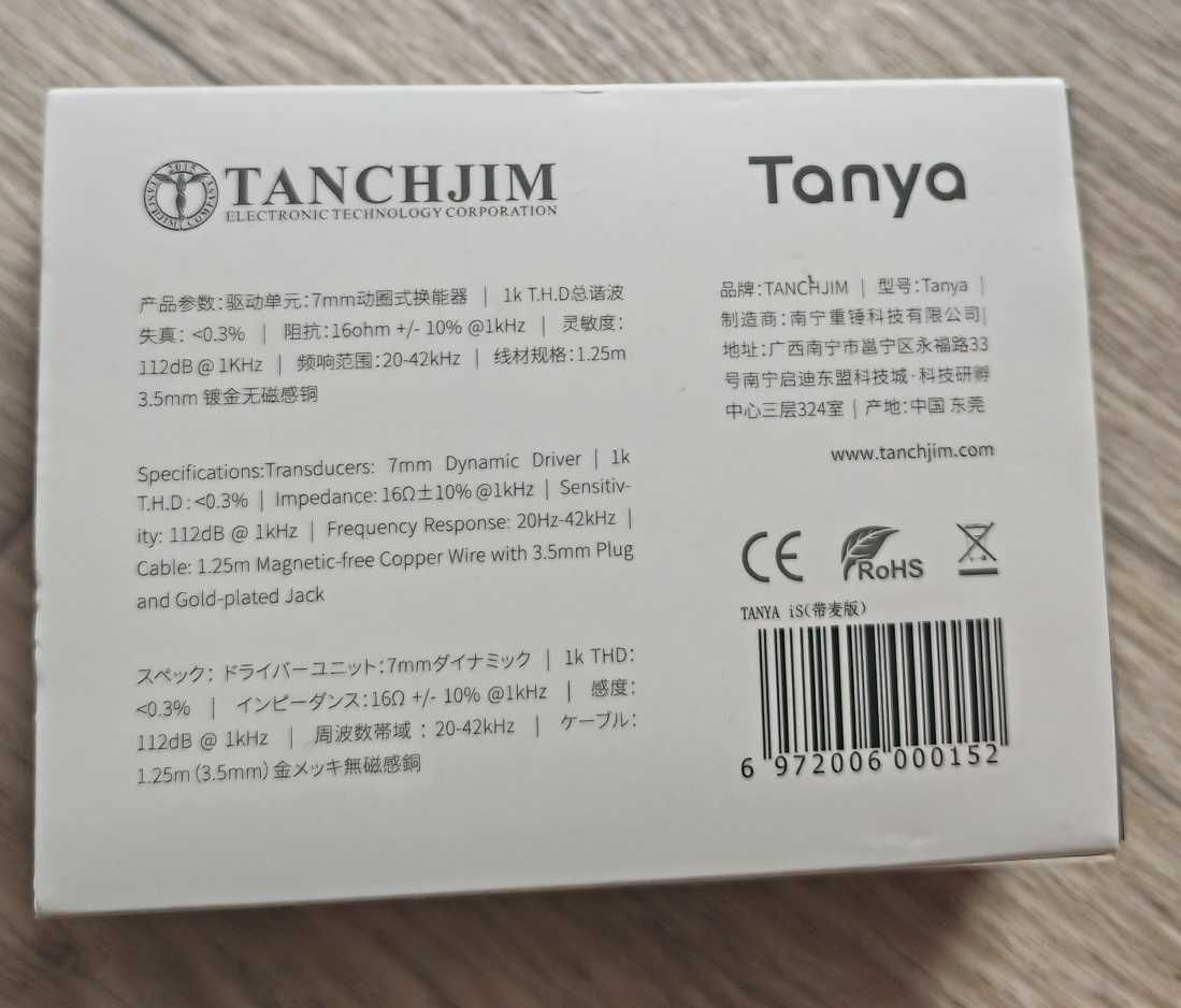 продам HIFI наушники TANCHJIM TANYA