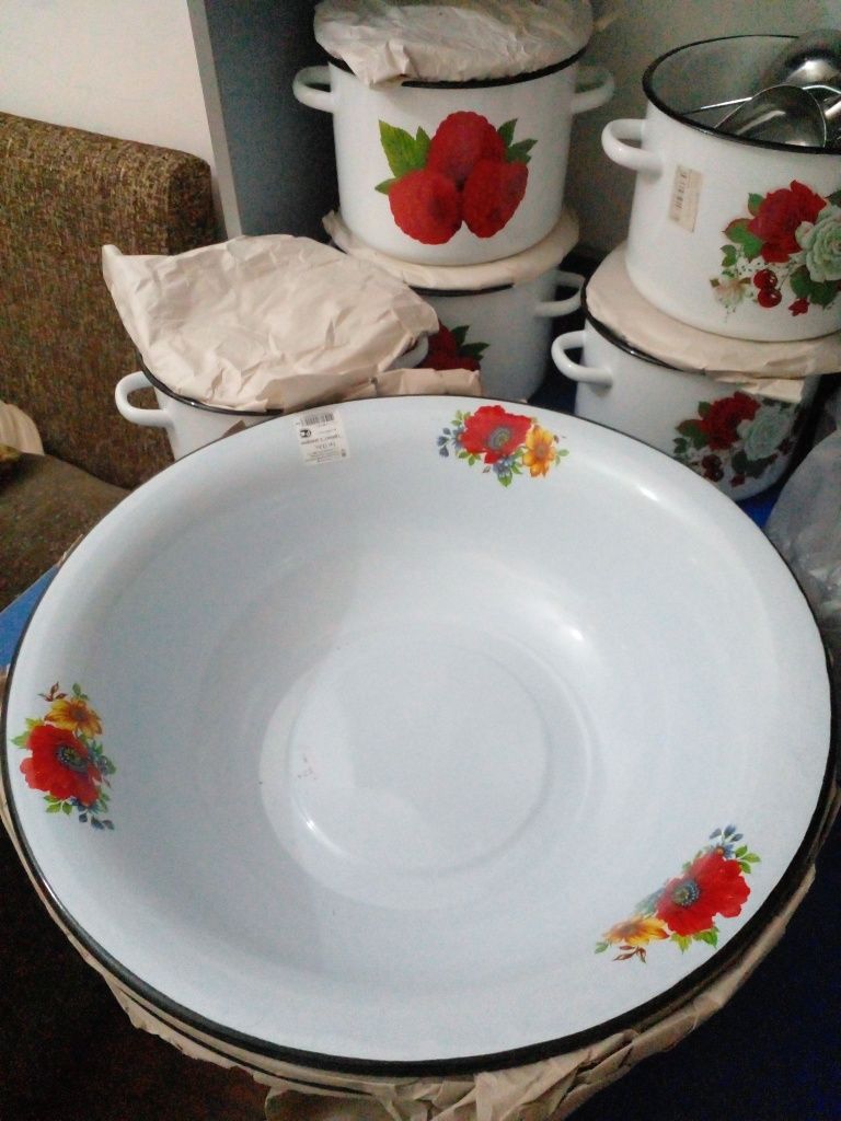 Эмалированные таз 12 л