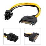 VGA питание переходник PCI_Express x16, Sata 15PIN - 8PIN(6+2),