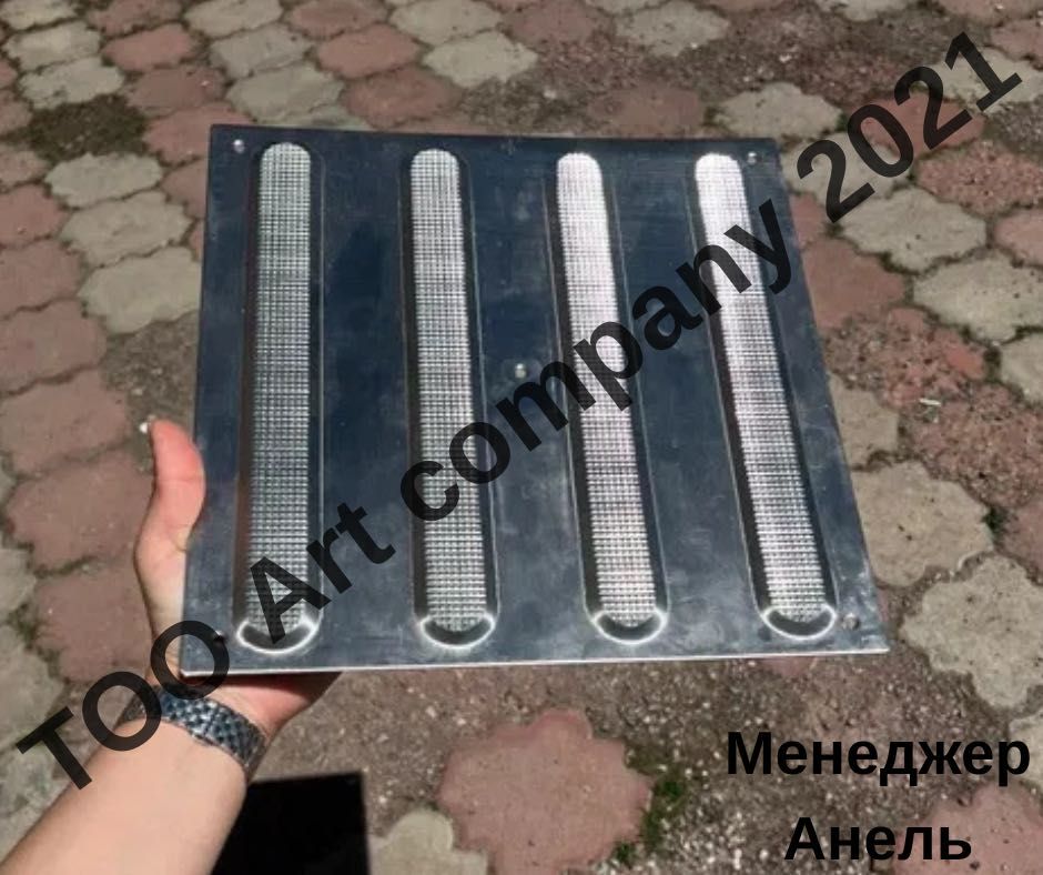Тактильная плитка из металла (прочной нержавеющей стали AISI 304)