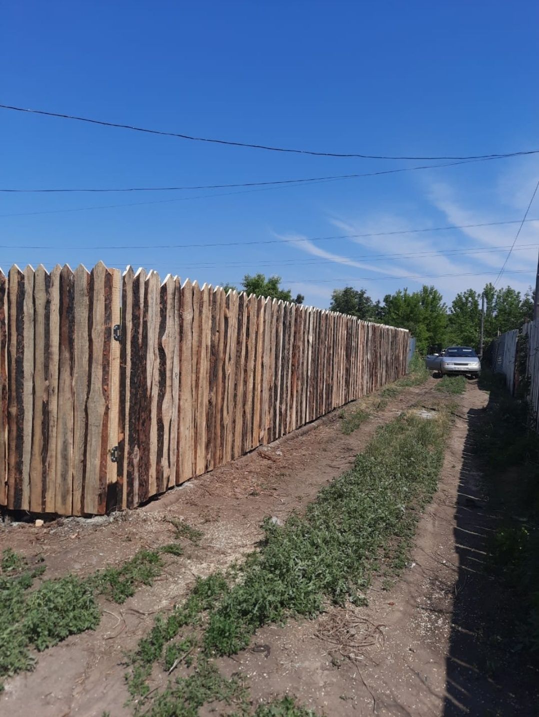 Забор деревянный для дачи и участка