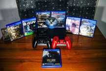 Sony playstation 4 1tb + 25+ игр, 2 джойстика
