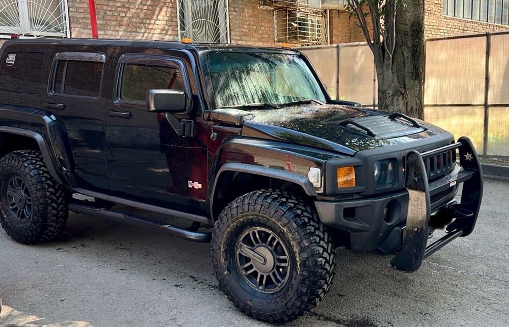 Защита бампера Таран кенгурятник на hummer h3