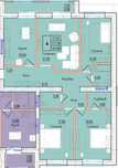 ЖК LONDON 4-комнатная квартира · 121 м²
