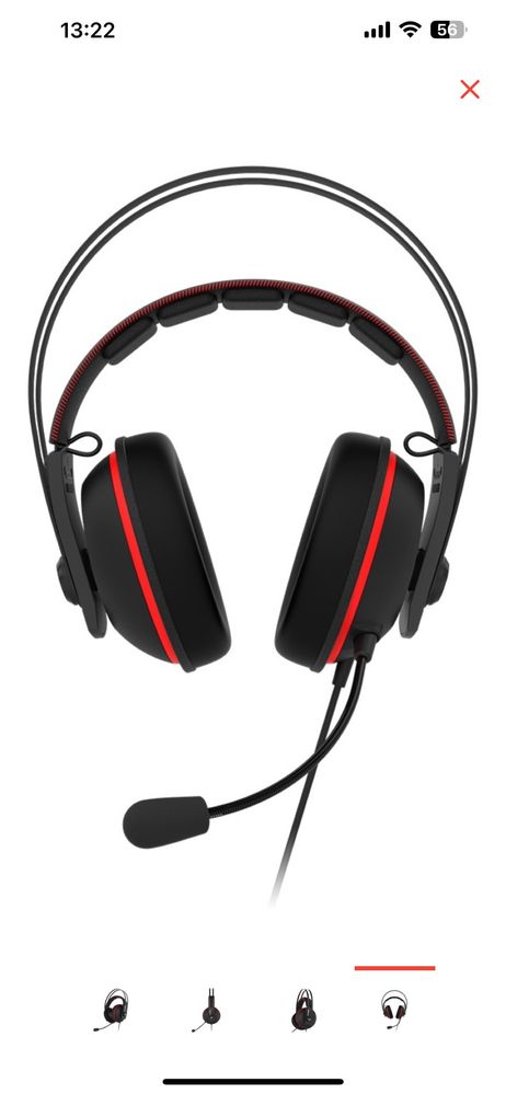 Наушники ASUS TUF Gaming H7 Core черный-красный