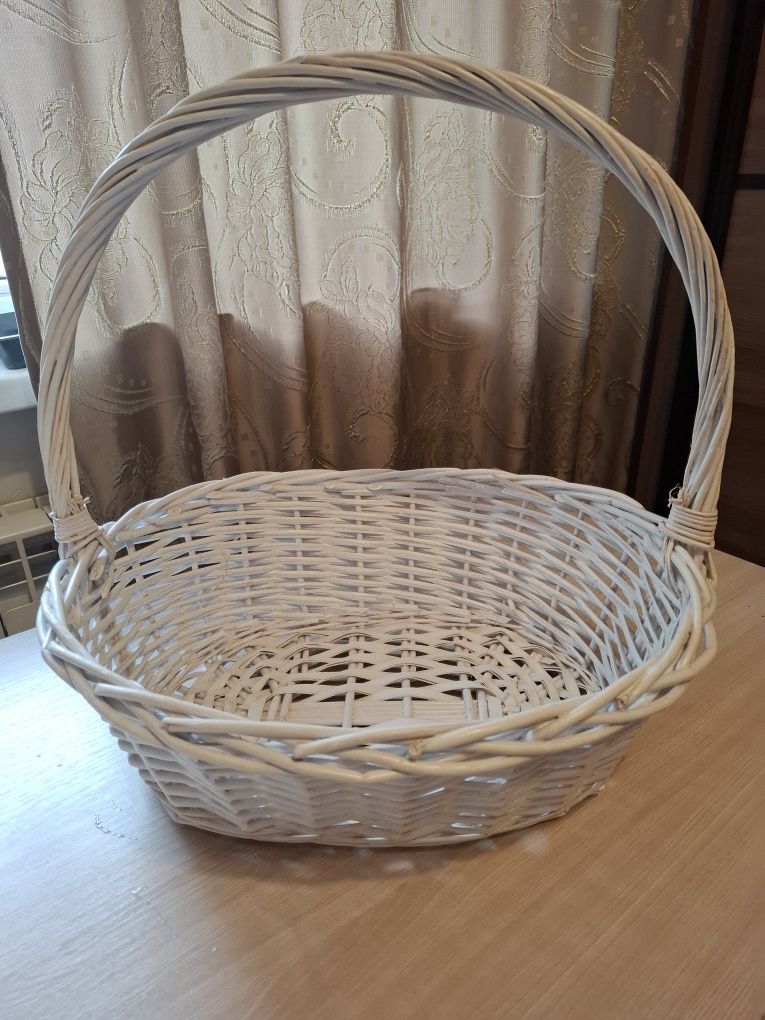 Корзина большая 45 см, плетёная.УЛ.СПАССКАЯ