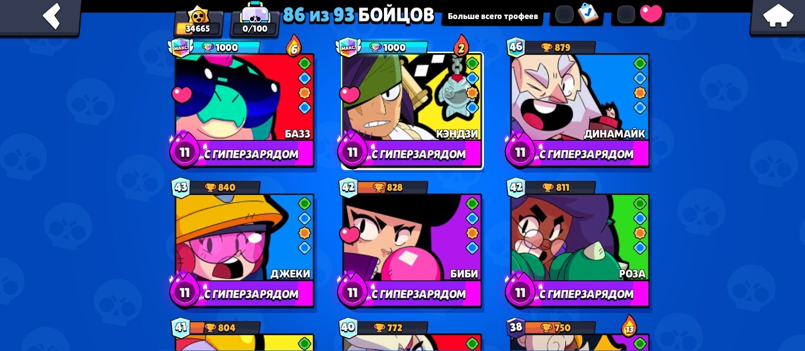 Аккаунт в Brawl stars