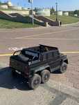 детский электромобиль Mercedes - Benz G63 AMG 6x6 черный детские машин