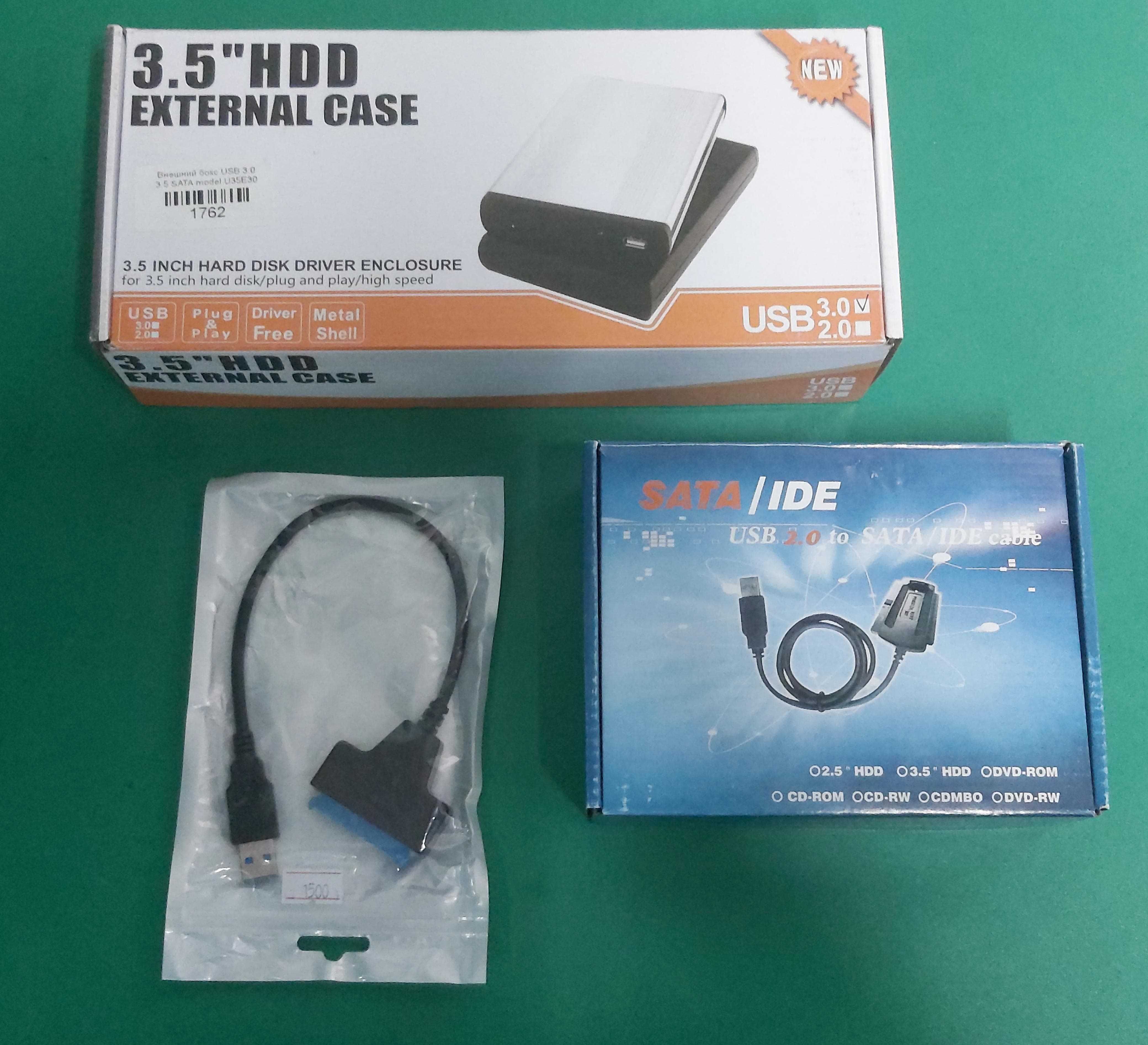 Адаптеры переходники Usb to Sata Ассортимент от 1500 тенге Modding