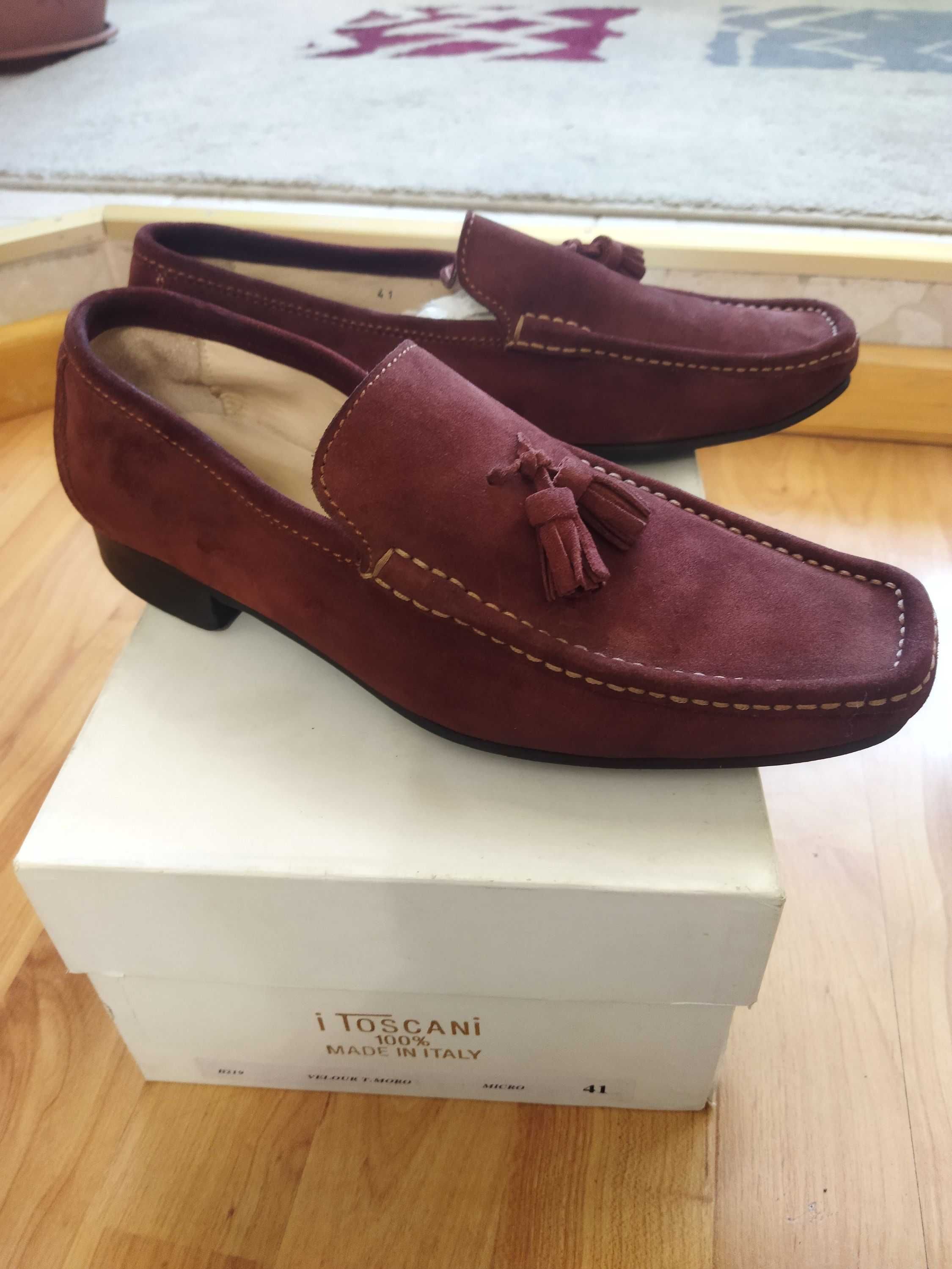 Туфли-лоферы Toscani (Италия),замша,оригинал,р-р 40