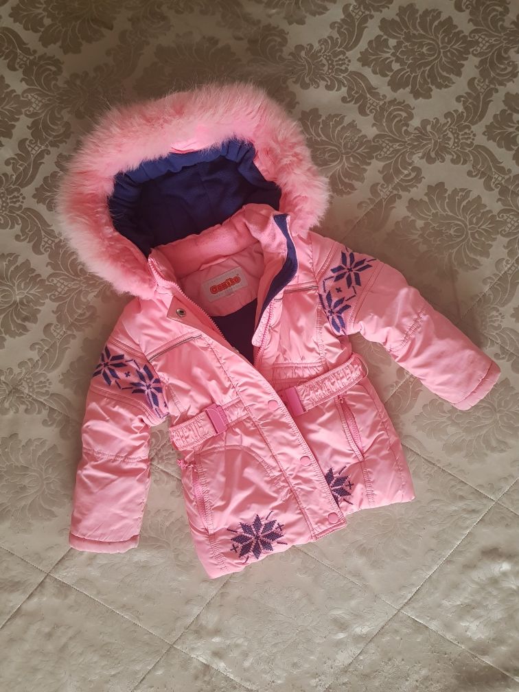 Зимний детский костюм на девочку