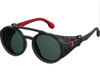 Солнцезащитные очки  Carrera 5046/S ,черная оправа,зеленые линзы