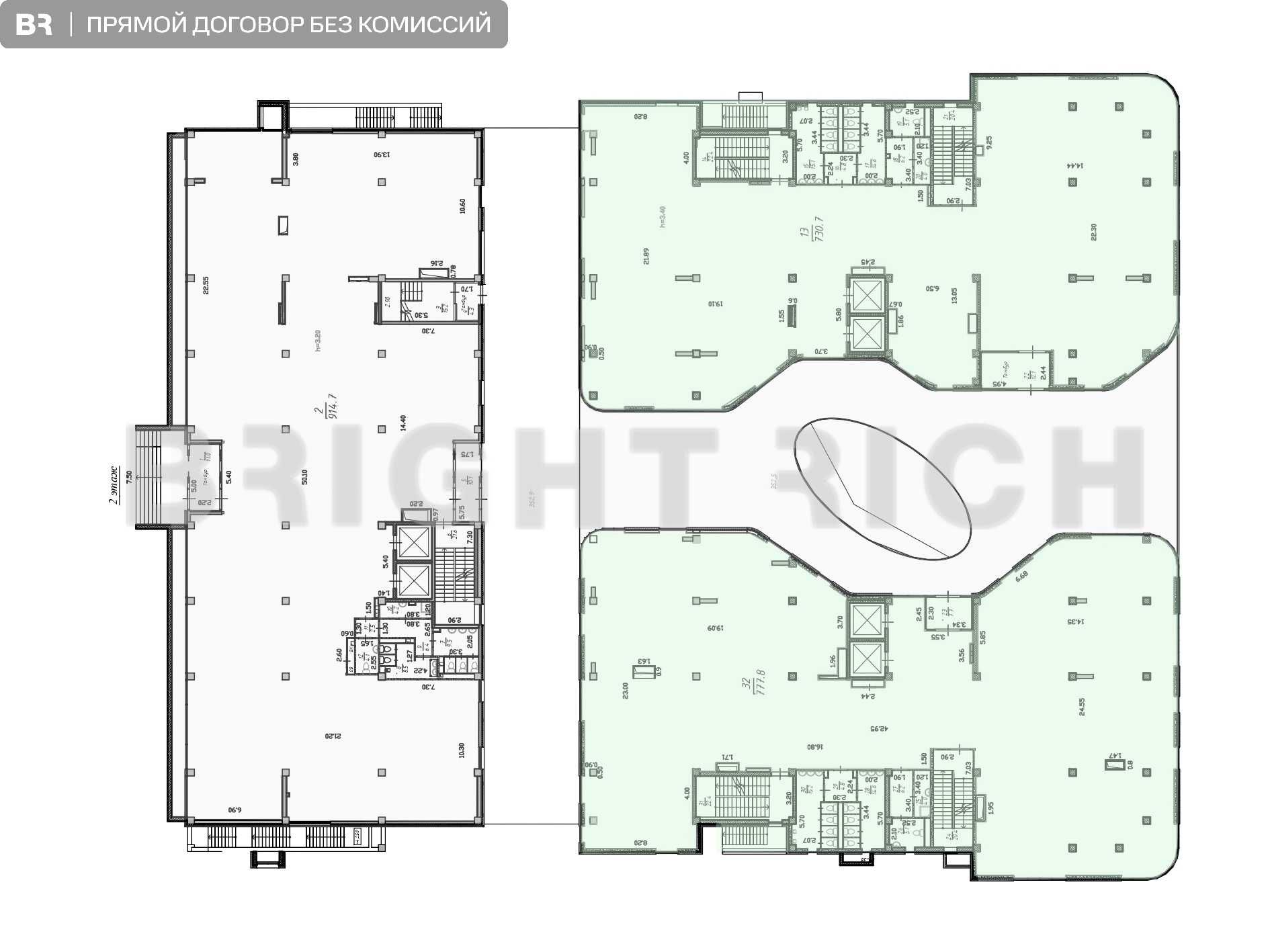 Time Square - аренда офиса в новом бц 1621.4м²