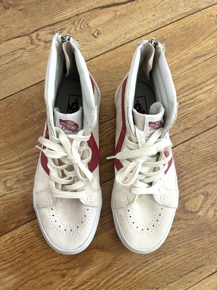 Кеды Vans оригинал женские 38 высокие белые