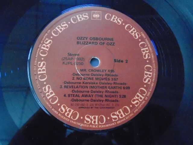 винил  пластинка  Ozzy Osbourne – Blizzard Of Ozz