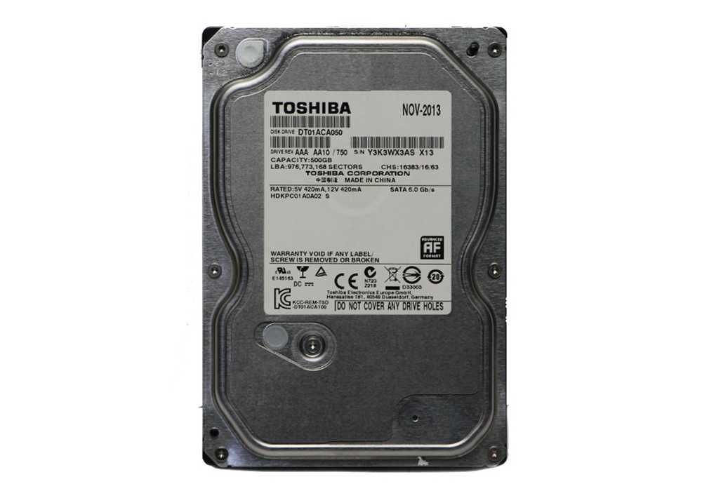 Жесткий диск HDD 500 Gb SATA 3.5 Toshiba