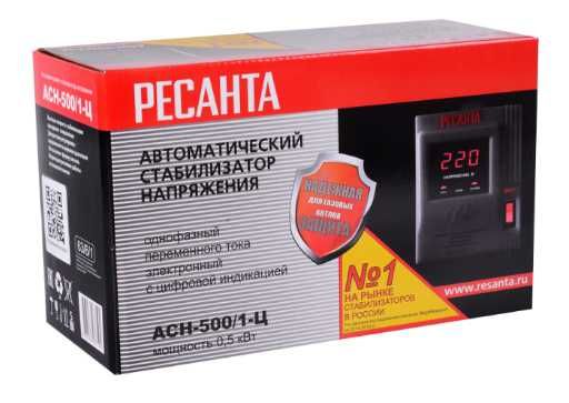 Стабилизатор напряжения РЕСАНТА АСН-500/1-Ц