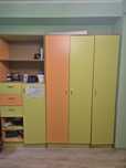 Продам детский шкаф для вещей, детскую кровать машинку, кондиционер.