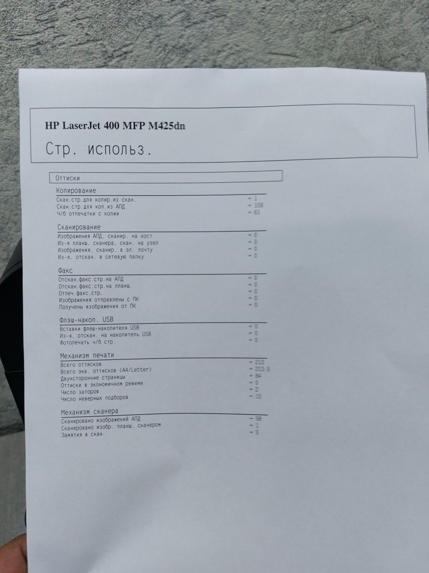 МФУ HP Pro М425dn
принтер, сканер, копир