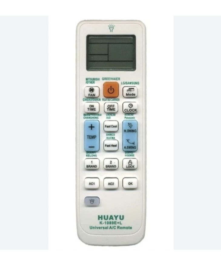 Универсальный пульт HUAYU K-1089E+L для кондиционера.Пульт кондиционер