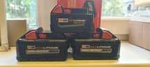 Аккумуляторы оригинал Milwaukee 6Ah, 8Ah, 12Ah