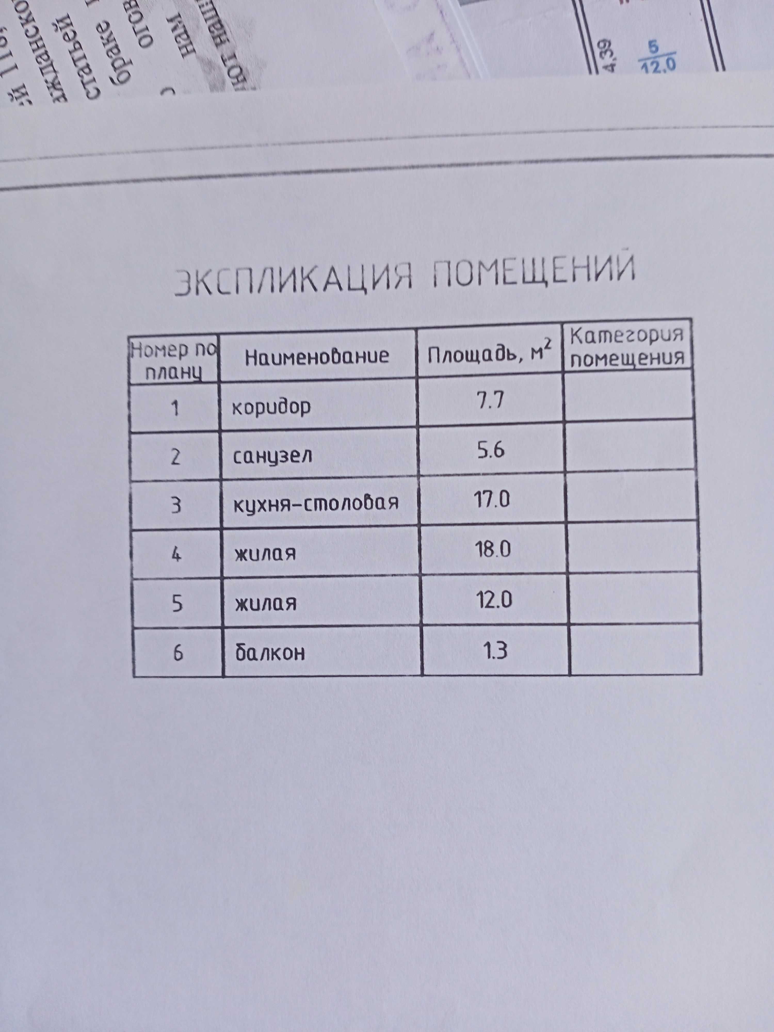 Продается квартиру двух комнатная