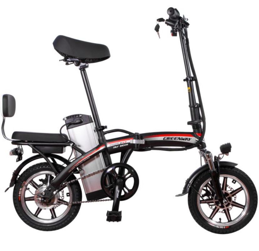 Электровелосипед Greenway 350W, 48V/12AH, 14"