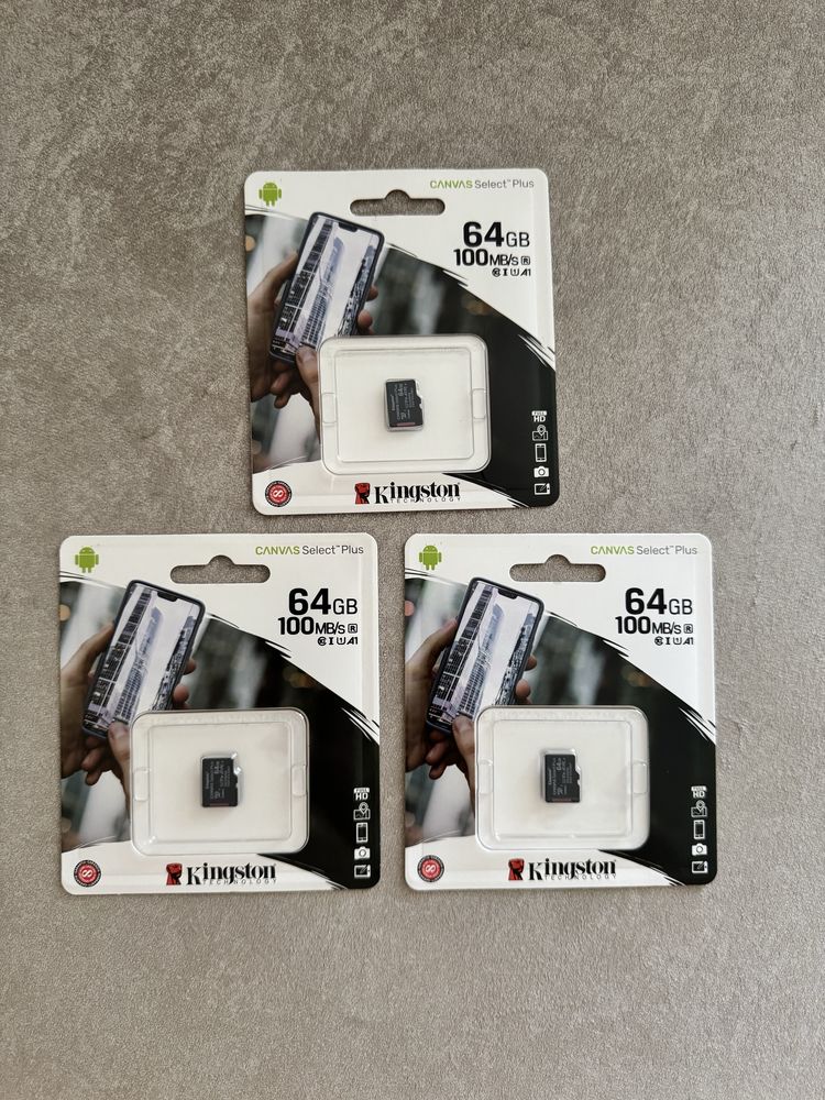 Карта памяти  MicroSD 64 gb