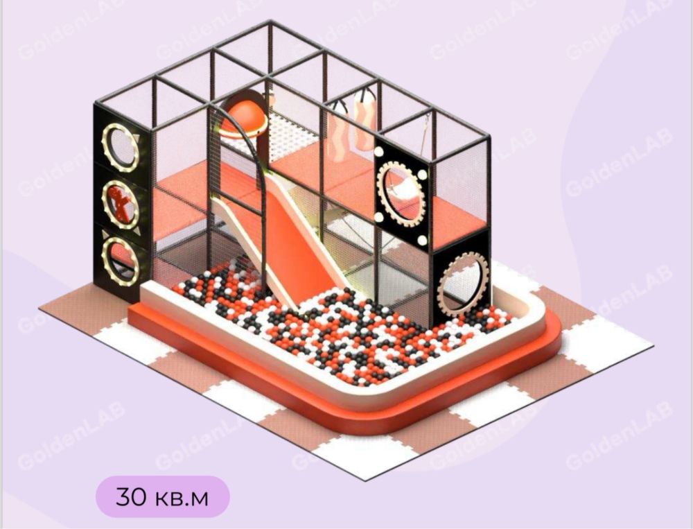Детские игровые комнаты, площадки, парки, оборудование, лабиринт батут
