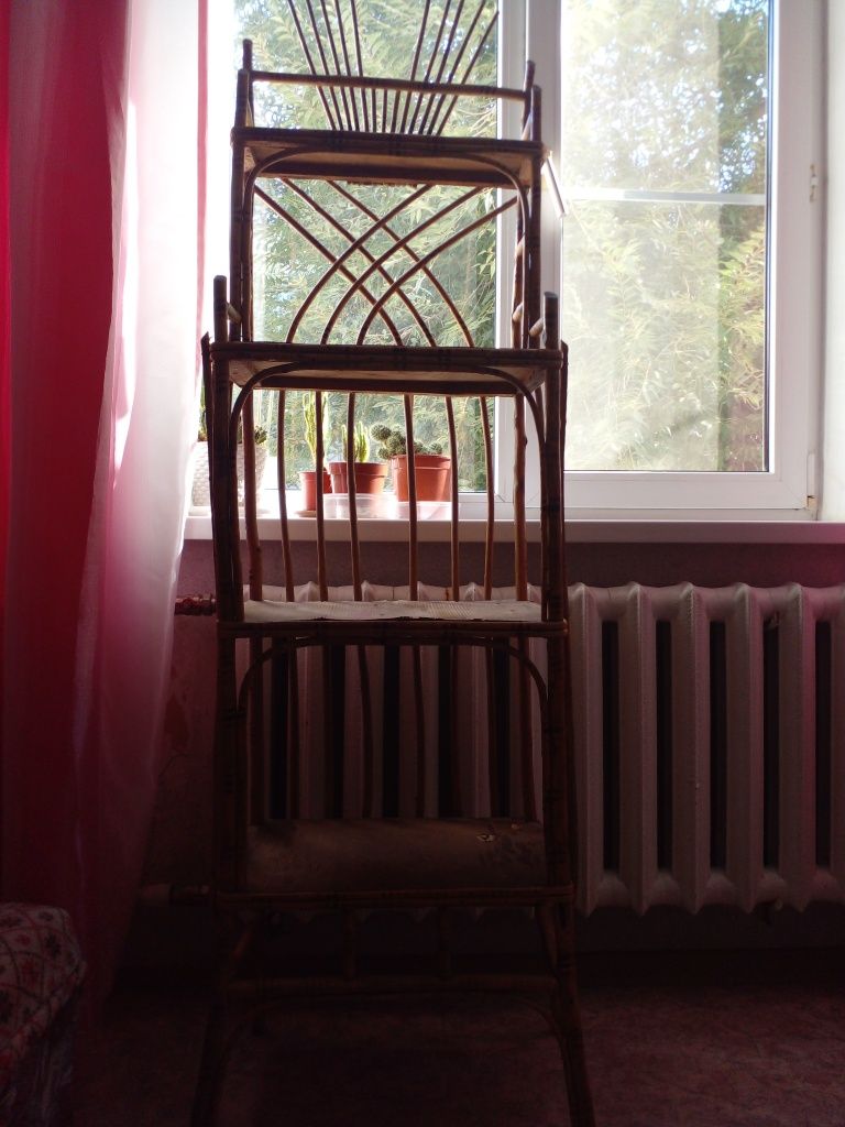 Редкая стариная бамбуковая Этажерка.СРОЧНО