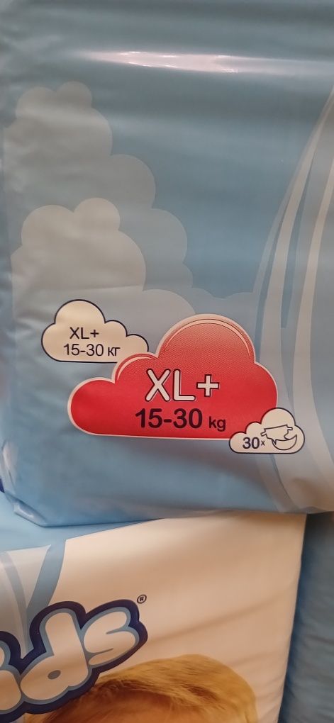 Памперсы  подгузники DryKids размер XL+