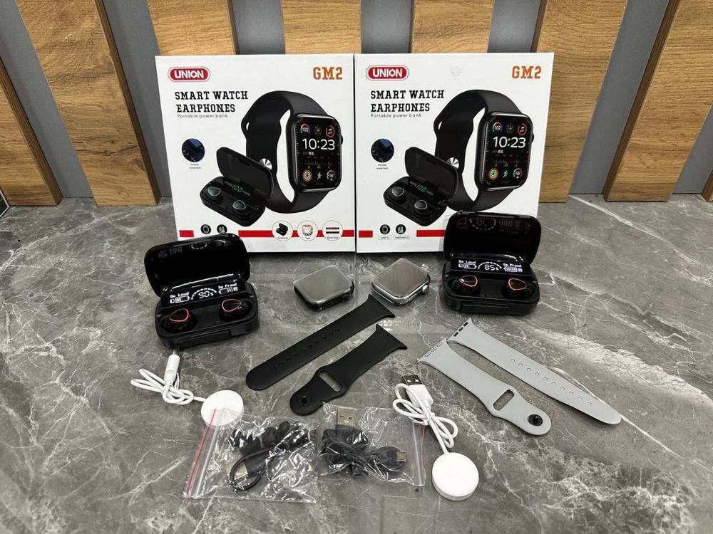 Смарт часы,smart watch,union power,набор,наушники,