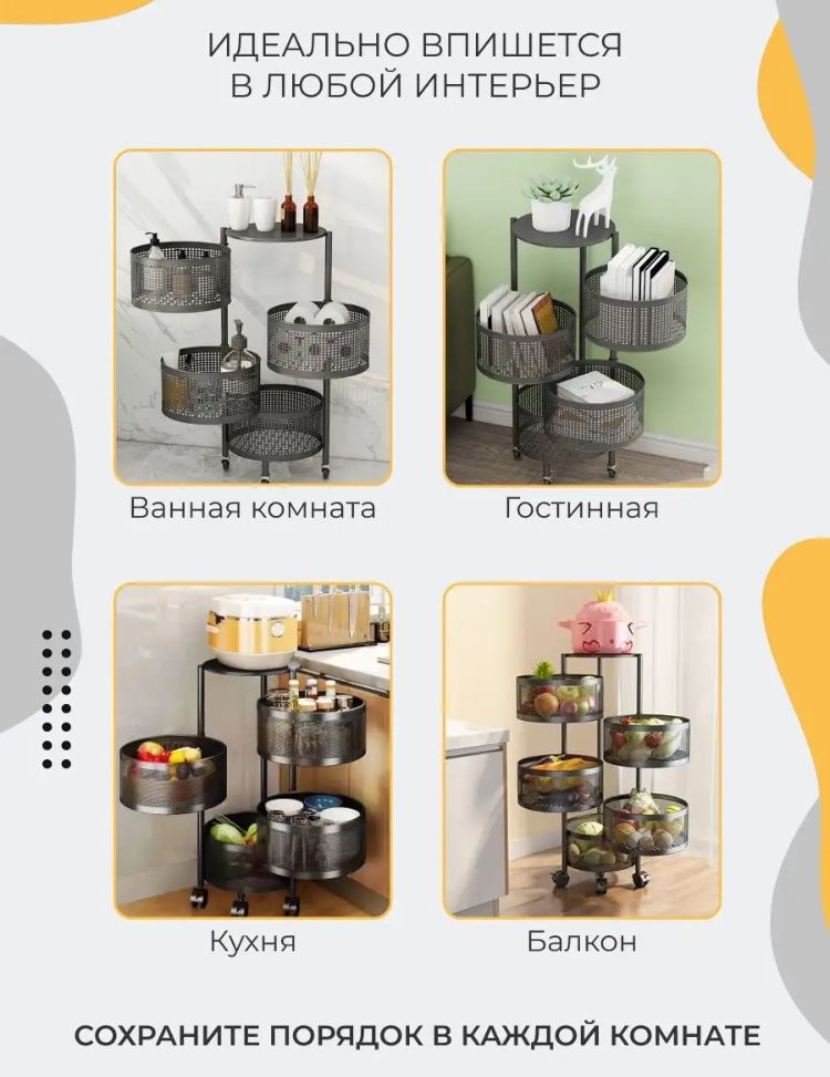 Универсальная этажерка на колесиках!