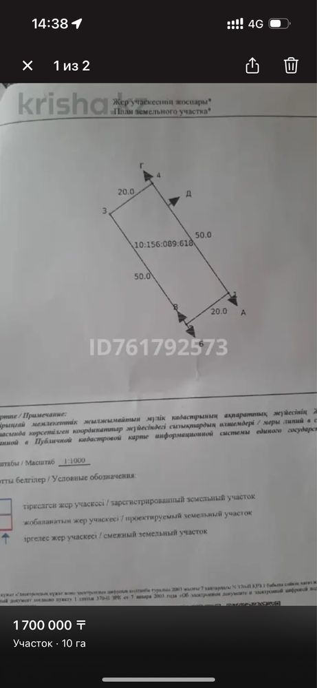 Жер сатылады 10 соток (сабалак)