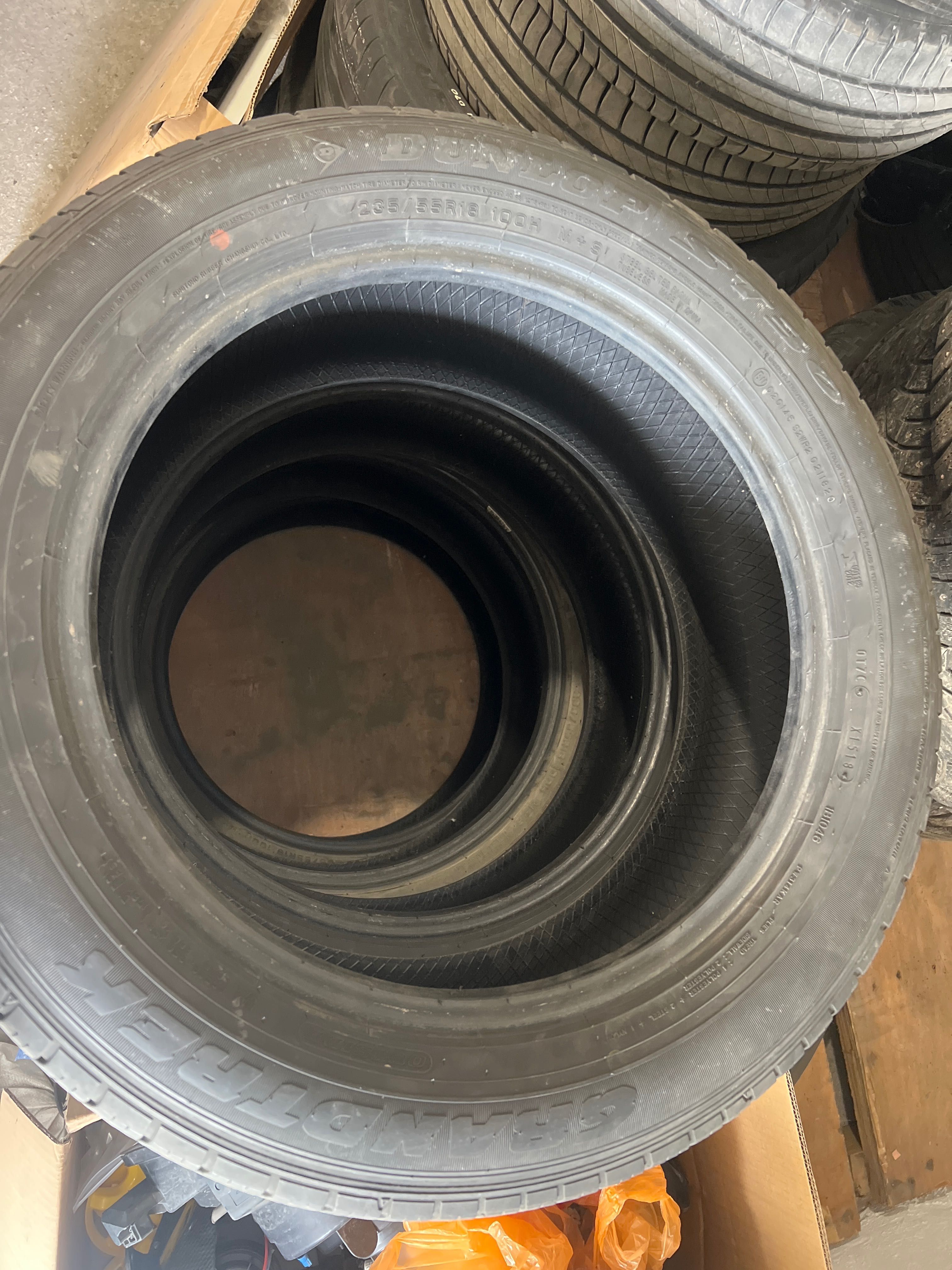 Dunlop grandtrek 235/55/18 бу 70тыс тг комплект