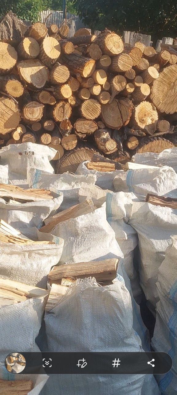 Дрова в мешках чистые