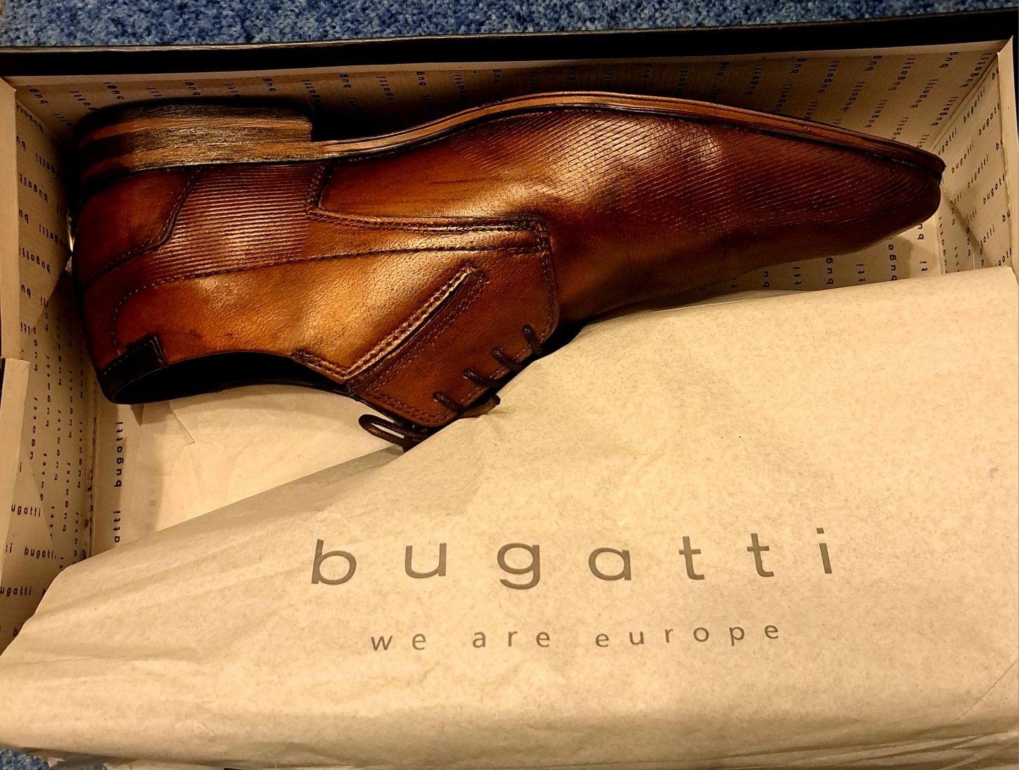 Туфли мужские Bugatti, Италия, размер 44-44,5