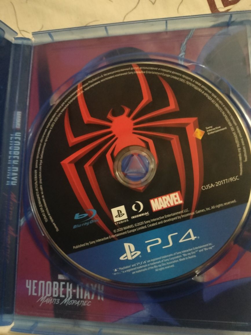 В отличном состоянии Spider-Man Miles Morales PS4