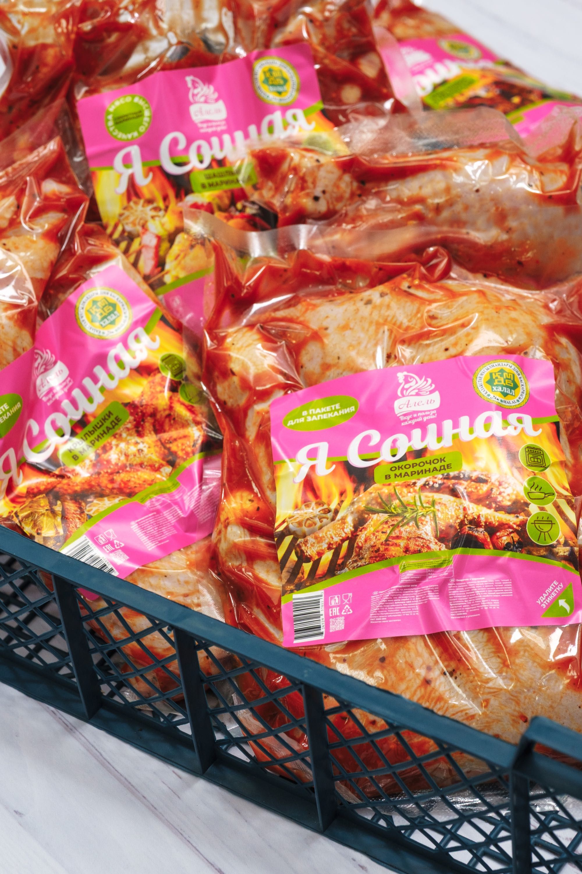 Готовое мясо птицы в маринаде — в пакетах для запекания