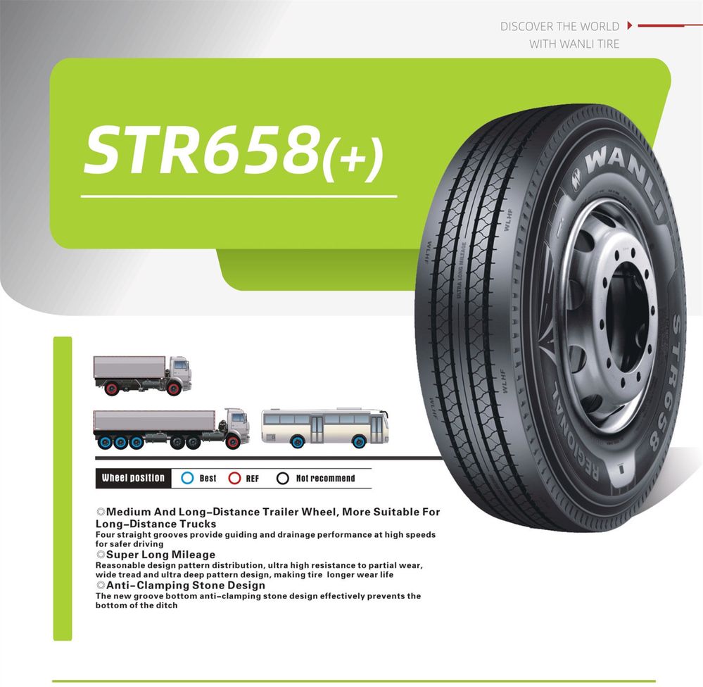 Грузовые шины WANLI 315/60 R22.5 STR658+ (рулевая ось)