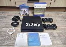 Sony PS4 SLIM, + FC24, Horizon, UFC4, Battlefield V и 250+ игр