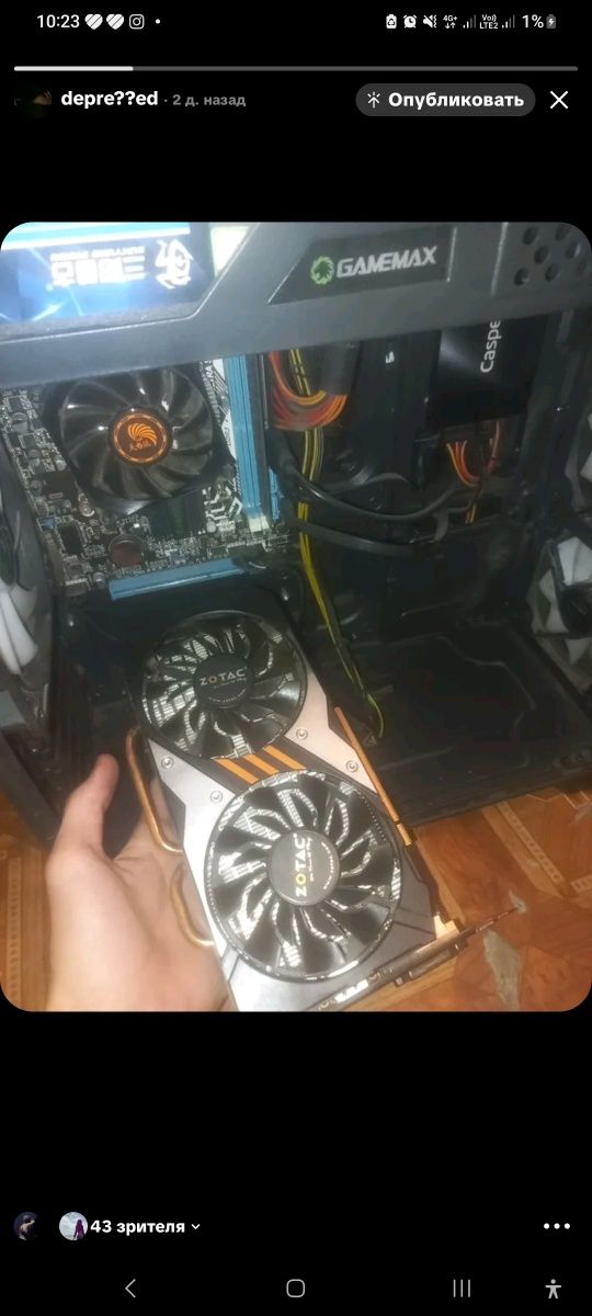Продам видео карту Nvidia GeForce gtx 9602gb