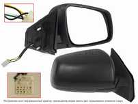 Зеркало MITSUBISHI LANCER X 07-15 RH обогрев, 5 контактов Mitsubishi L