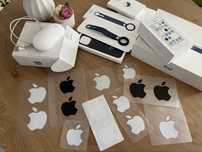 Оригинал apple мышка, чехол на airtag и наклейки с коробками