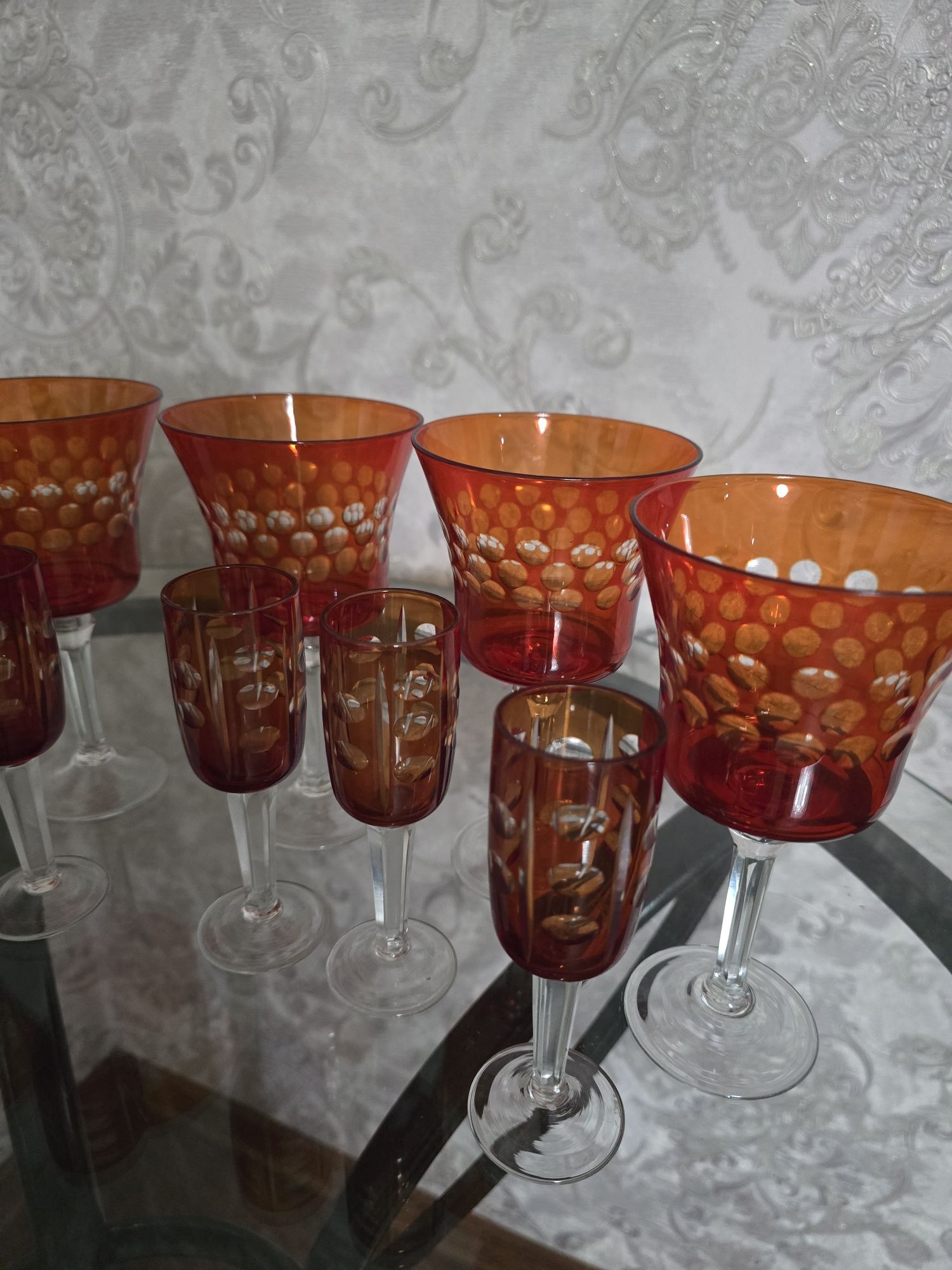 Чешские бокалы и стопки