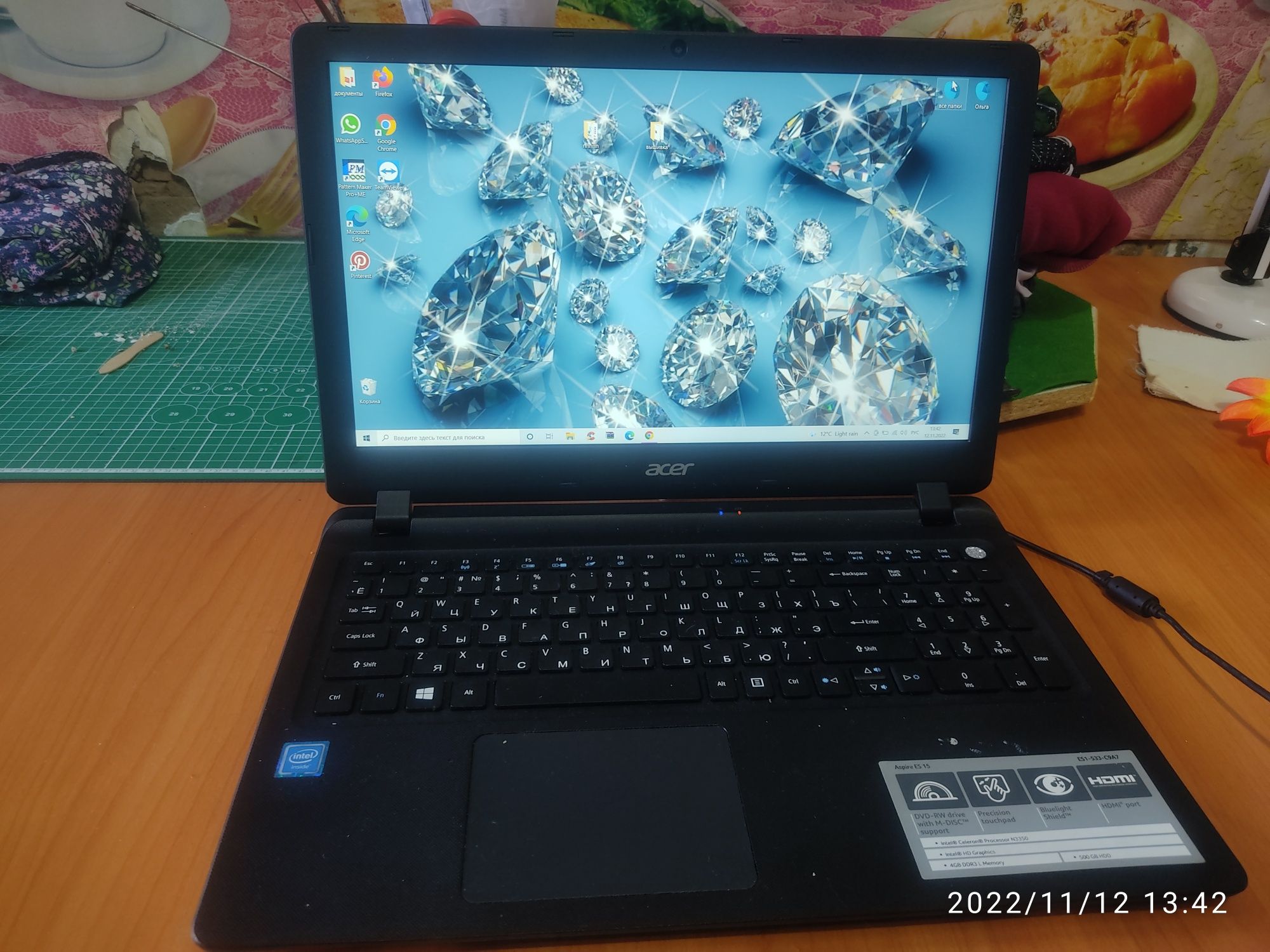 Продам ноутбук aser aspire es-15