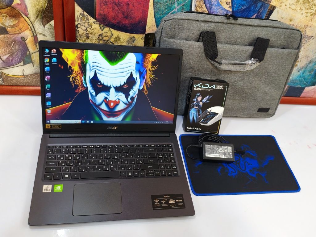 Мощный Core i3-10 SSD512GB ОЗУ20ГБ Acer aspire Nvidia Mx330 Ноутбук