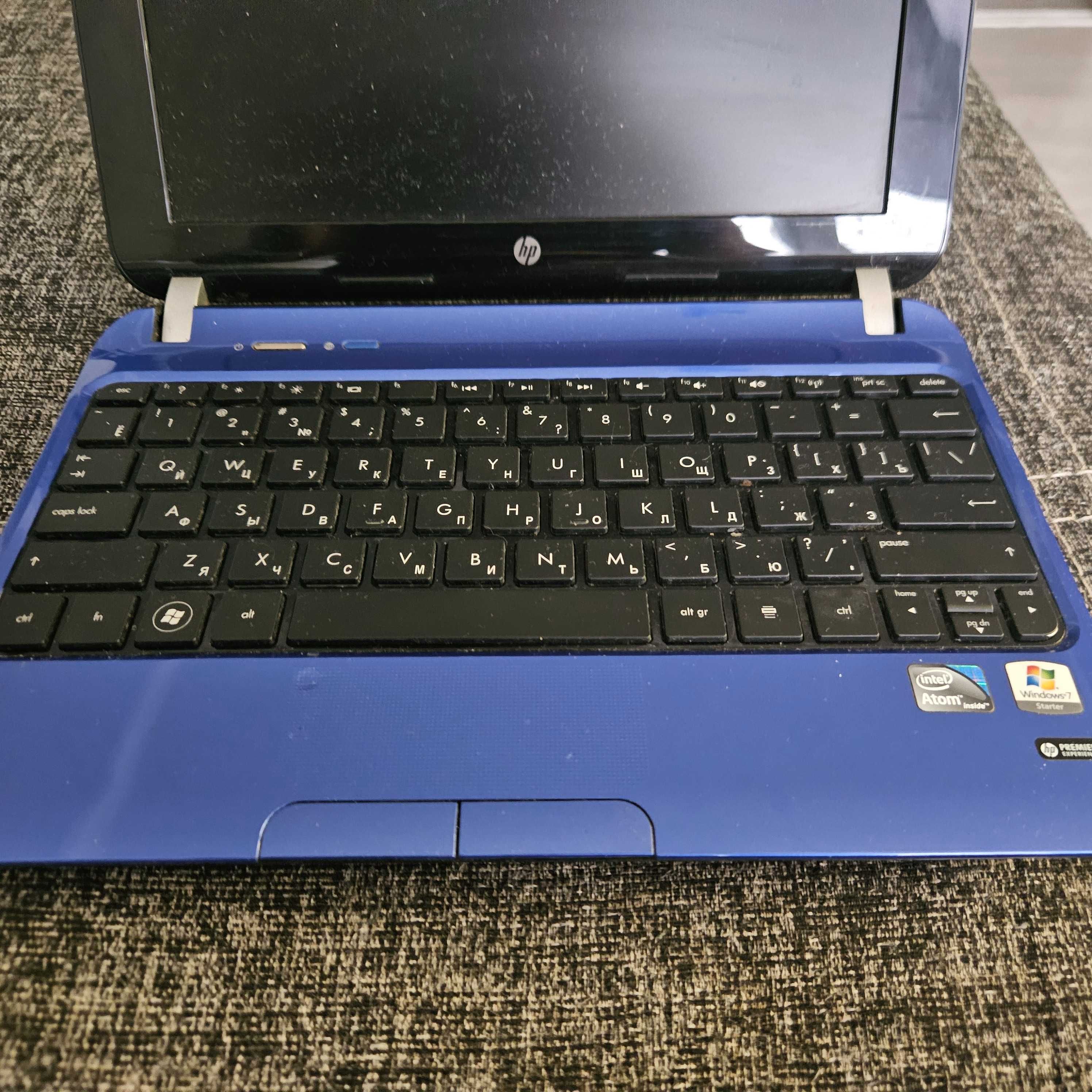 HP mini netbook синий. На зап части